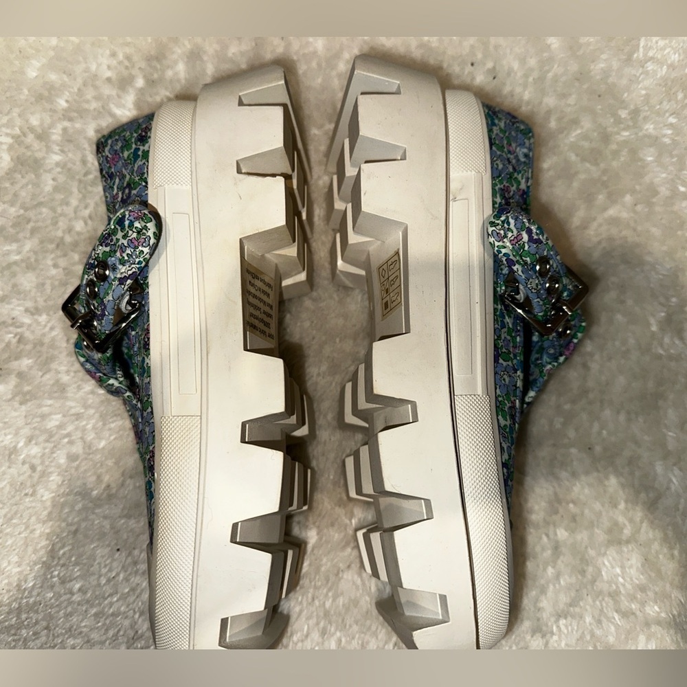 Jeffrey Campbell Enfance Floral Print Lugged Chunky Platform Mary Jane’s Size 8 - Picture 13 of 15